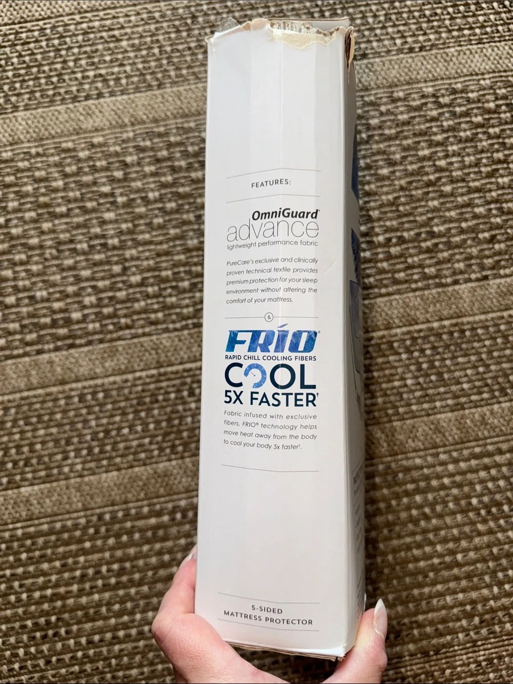 Frio Rapid Chill Mattress Protector by PureCare - pure care 5 sided protection